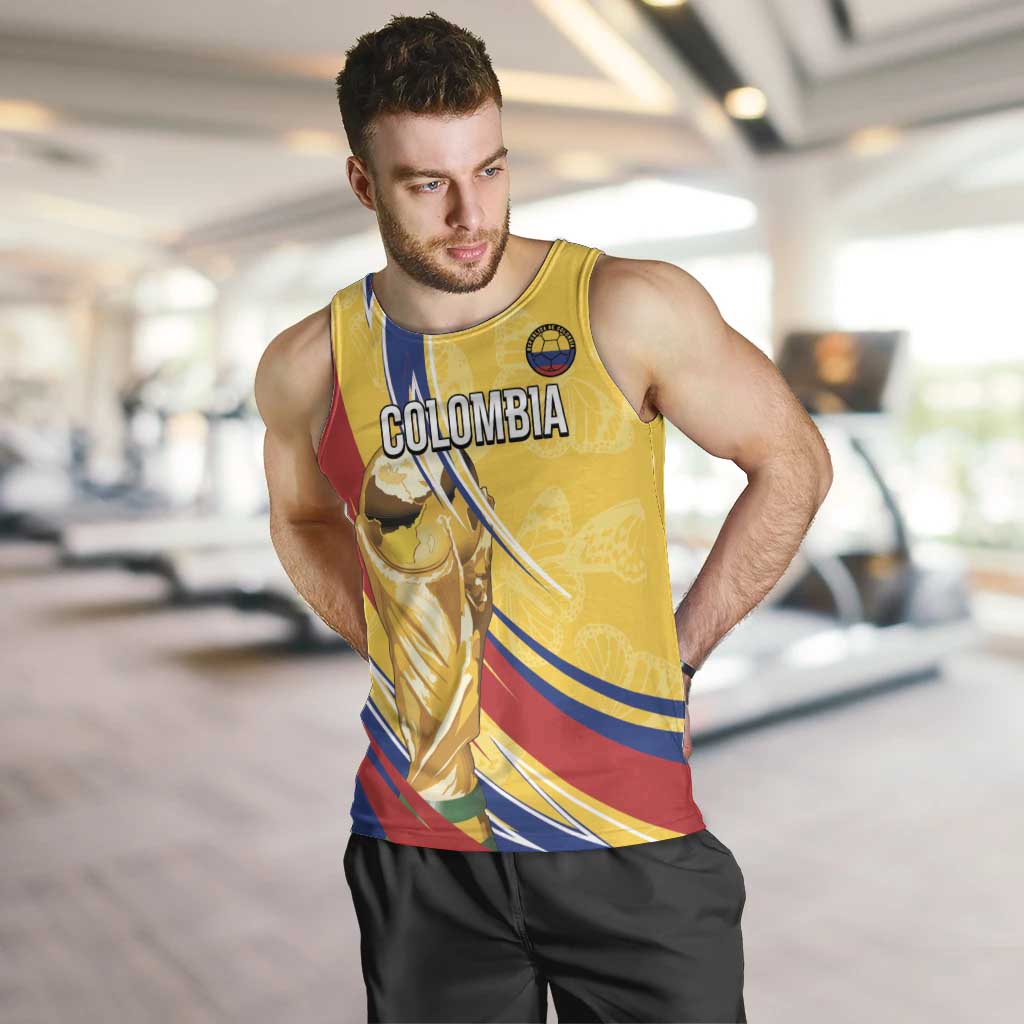 Colombia Football Personalized Men Tank Top WC2026 Butterflies Inspired