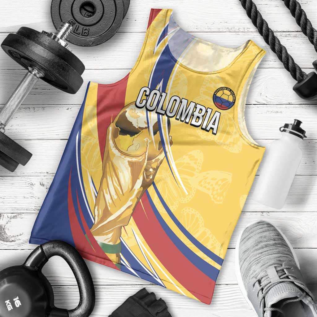 Colombia Football Personalized Men Tank Top WC2026 Butterflies Inspired