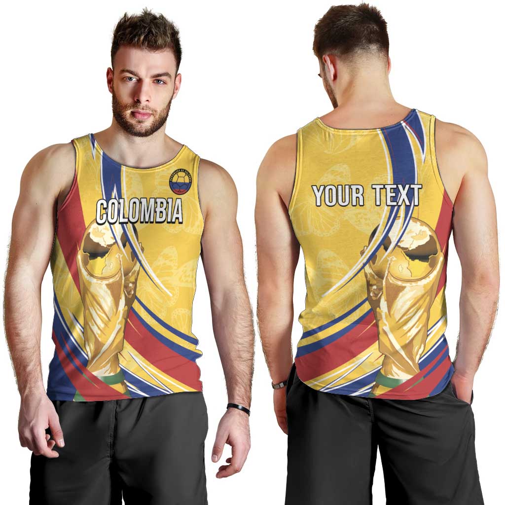 Colombia Football Personalized Men Tank Top WC2026 Butterflies Inspired