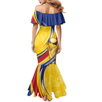 Colombia Football Personalized Mermaid Dress WC2026 Butterflies Inspired