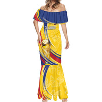 Colombia Football Personalized Mermaid Dress WC2026 Butterflies Inspired