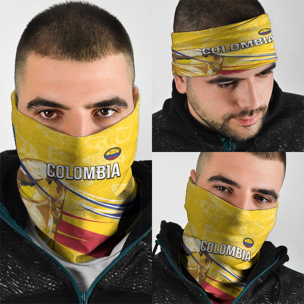 Colombia Football Neck Gaiter WC2026 Butterflies Inspired