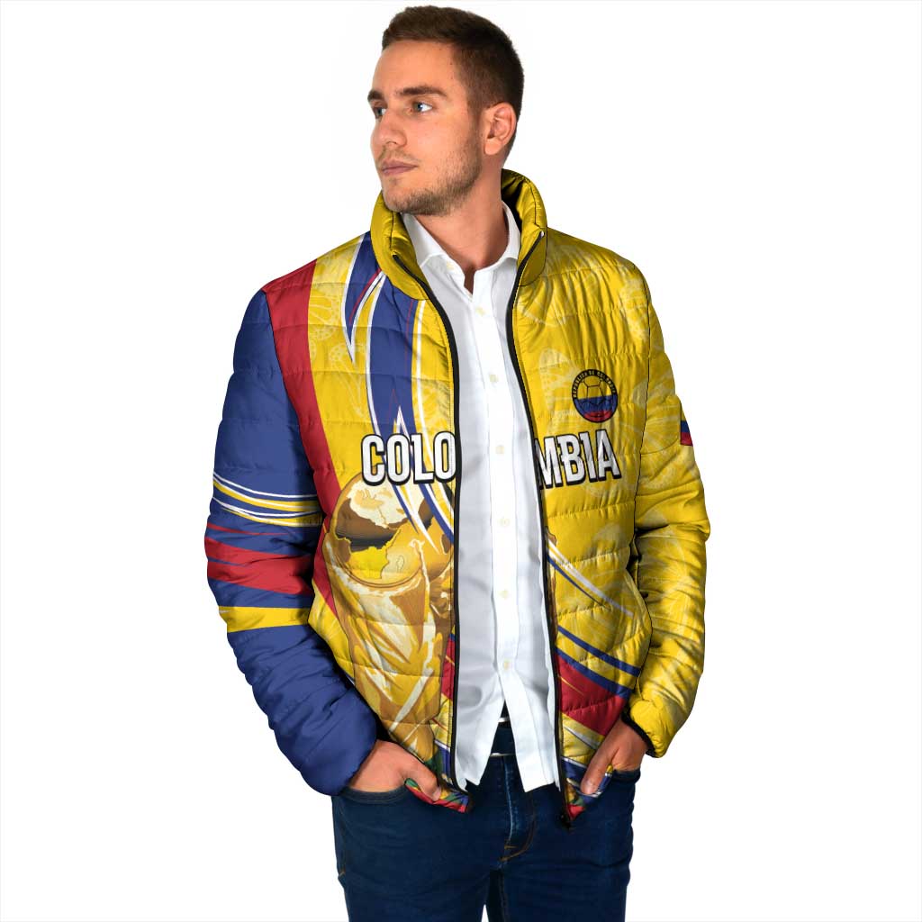 Colombia Football Personalized Padded Jacket WC2026 Butterflies Inspired