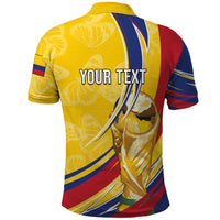 Colombia Football Personalized Polo Shirt WC2026 Butterflies Inspired