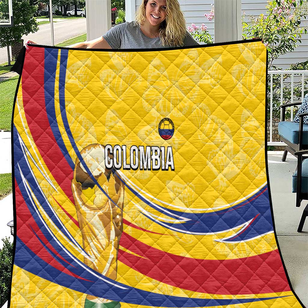 Colombia Football Quilt WC2026 Butterflies Inspired