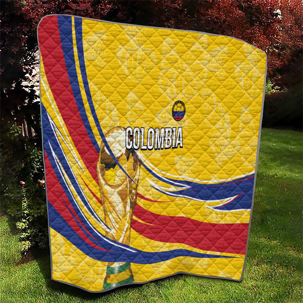 Colombia Football Quilt WC2026 Butterflies Inspired