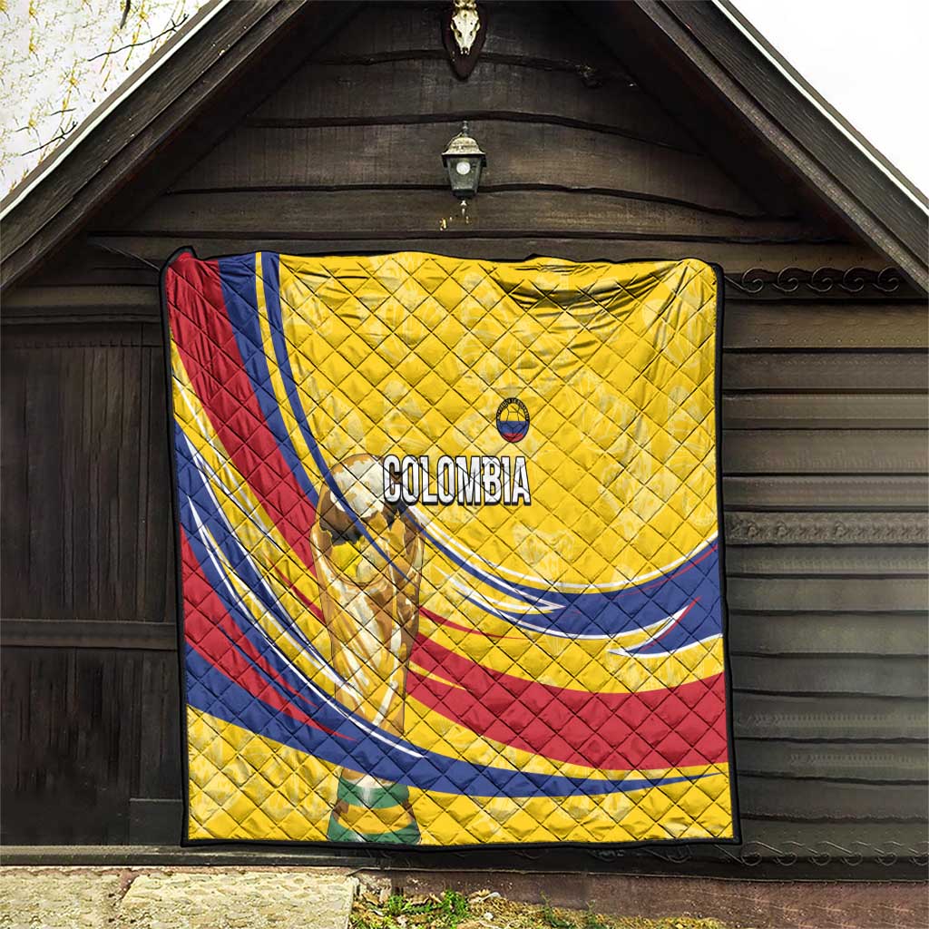 Colombia Football Quilt WC2026 Butterflies Inspired