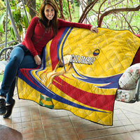 Colombia Football Quilt WC2026 Butterflies Inspired