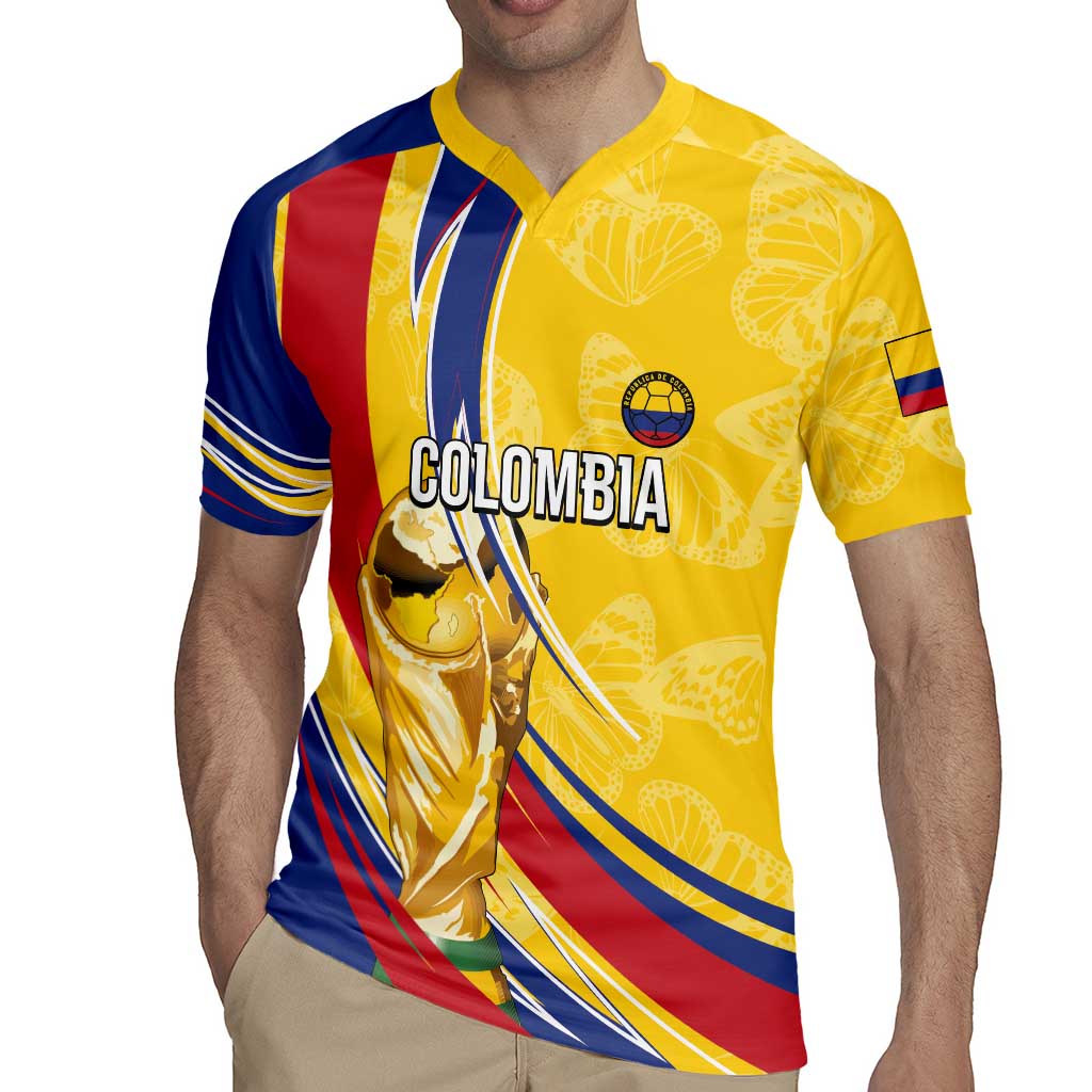 Colombia Football Personalized Rugby Jersey WC2026 Butterflies Inspired