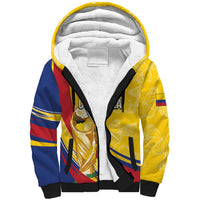 Colombia Football Personalized Sherpa Hoodie WC2026 Butterflies Inspired