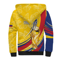 Colombia Football Personalized Sherpa Hoodie WC2026 Butterflies Inspired