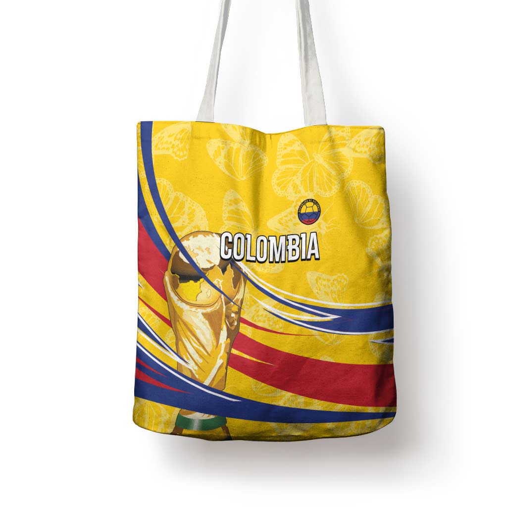 Colombia Football Tote Bag WC2026 Butterflies Inspired