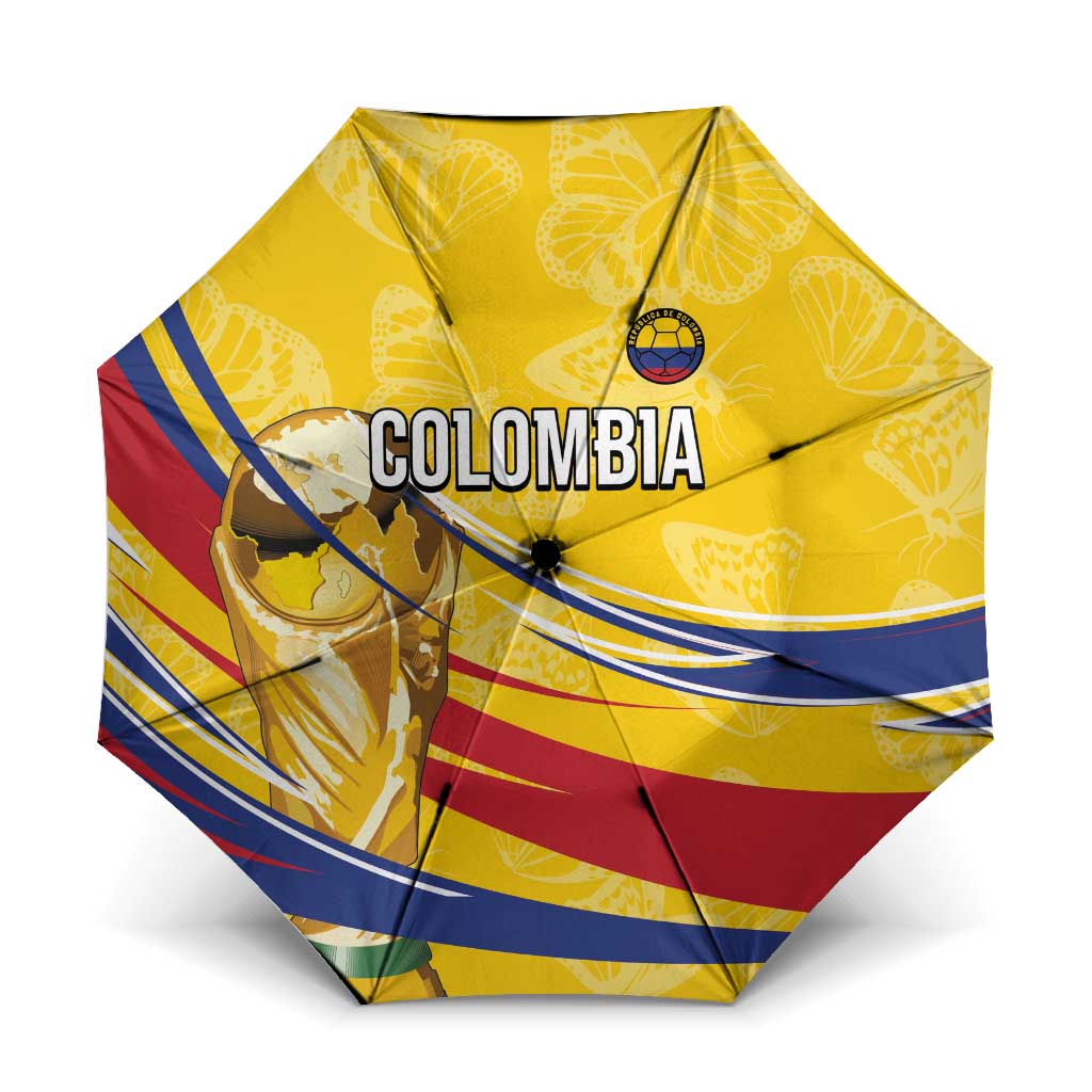 Colombia Football Umbrella WC2026 Butterflies Inspired