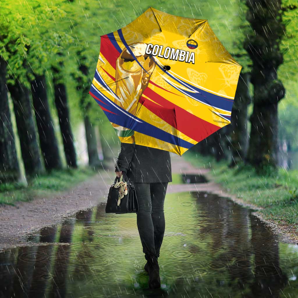 Colombia Football Umbrella WC2026 Butterflies Inspired