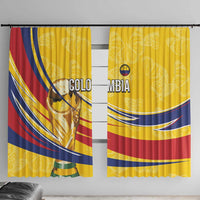 Colombia Football Window Curtain WC2026 Butterflies Inspired