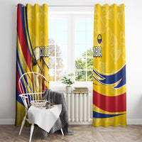 Colombia Football Window Curtain WC2026 Butterflies Inspired