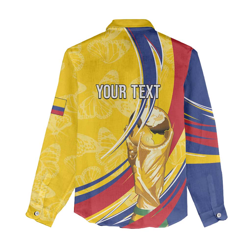 Colombia Football Personalized Women Casual Shirt WC2026 Butterflies Inspired