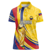Colombia Football Personalized Women Polo Shirt WC2026 Butterflies Inspired