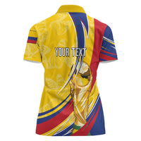 Colombia Football Personalized Women Polo Shirt WC2026 Butterflies Inspired