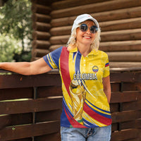 Colombia Football Personalized Women Polo Shirt WC2026 Butterflies Inspired