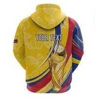 Colombia Football Personalized Zip Hoodie WC2026 Butterflies Inspired