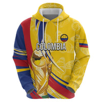 Colombia Football Personalized Zip Hoodie WC2026 Butterflies Inspired