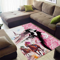 Kentucky Horse Racing Area Rug Derby Day - Pink Out Party
