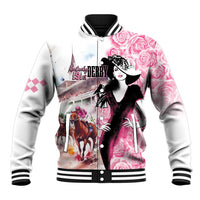 Kentucky Horse Racing Baseball Jacket Derby Day - Pink Out Party