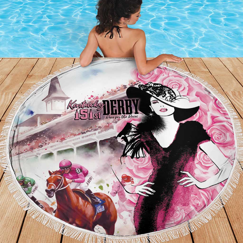 Kentucky Horse Racing Beach Blanket Derby Day - Pink Out Party