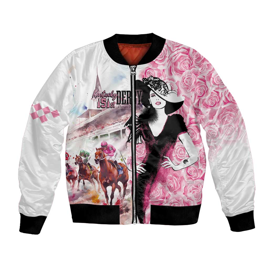Kentucky Horse Racing Bomber Jacket Derby Day - Pink Out Party