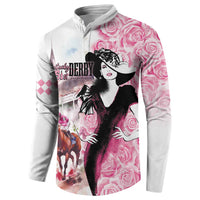 Kentucky Horse Racing Button Sweatshirt Derby Day - Pink Out Party