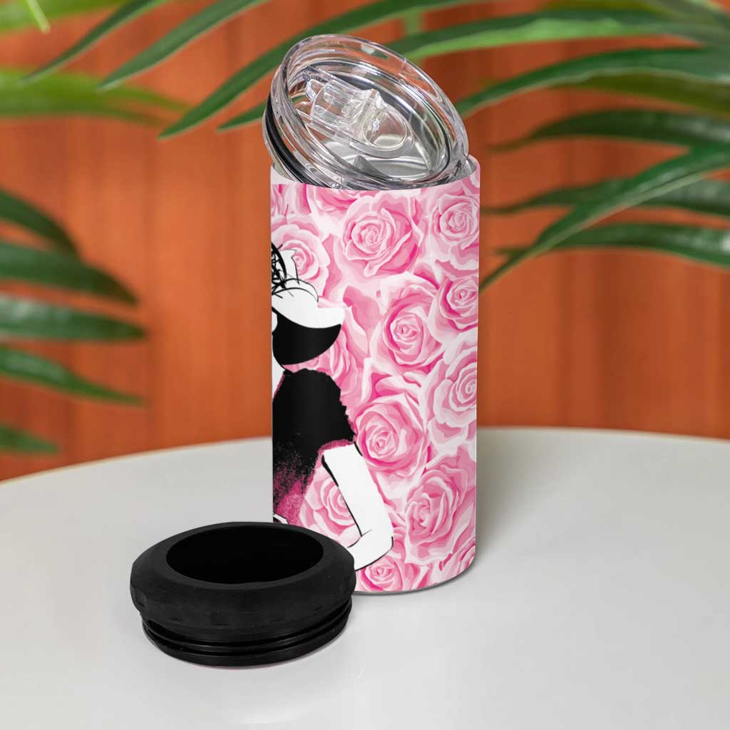 Kentucky Horse Racing 4 in 1 Can Cooler Tumbler Derby Day - Pink Out Party