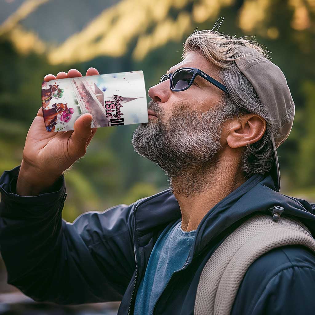 Kentucky Horse Racing 4 in 1 Can Cooler Tumbler Derby Day - Pink Out Party