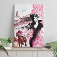 Kentucky Horse Racing Canvas Wall Art Derby Day - Pink Out Party