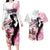 Kentucky Horse Racing Couples Matching Long Sleeve Bodycon Dress and Hawaiian Shirt Derby Day - Pink Out Party
