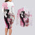 Kentucky Horse Racing Couples Matching Long Sleeve Bodycon Dress and Long Sleeve Button Shirt Derby Day - Pink Out Party