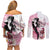 Kentucky Horse Racing Couples Matching Off Shoulder Short Dress and Long Sleeve Button Shirt Derby Day - Pink Out Party