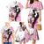 Kentucky Horse Racing Family Matching Mermaid Dress and Hawaiian Shirt Derby Day - Pink Out Party