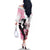Kentucky Horse Racing Family Matching Off The Shoulder Long Sleeve Dress and Hawaiian Shirt Derby Day - Pink Out Party