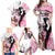 Kentucky Horse Racing Family Matching Off Shoulder Maxi Dress and Hawaiian Shirt Derby Day - Pink Out Party
