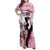 Kentucky Horse Racing Family Matching Off Shoulder Maxi Dress and Hawaiian Shirt Derby Day - Pink Out Party