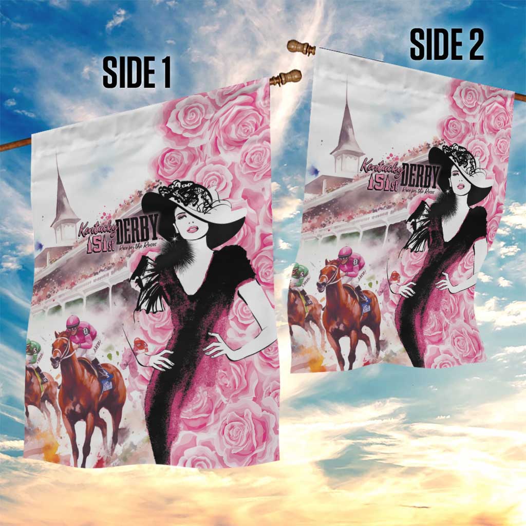 Kentucky Horse Racing Garden Flag Derby Day - Pink Out Party