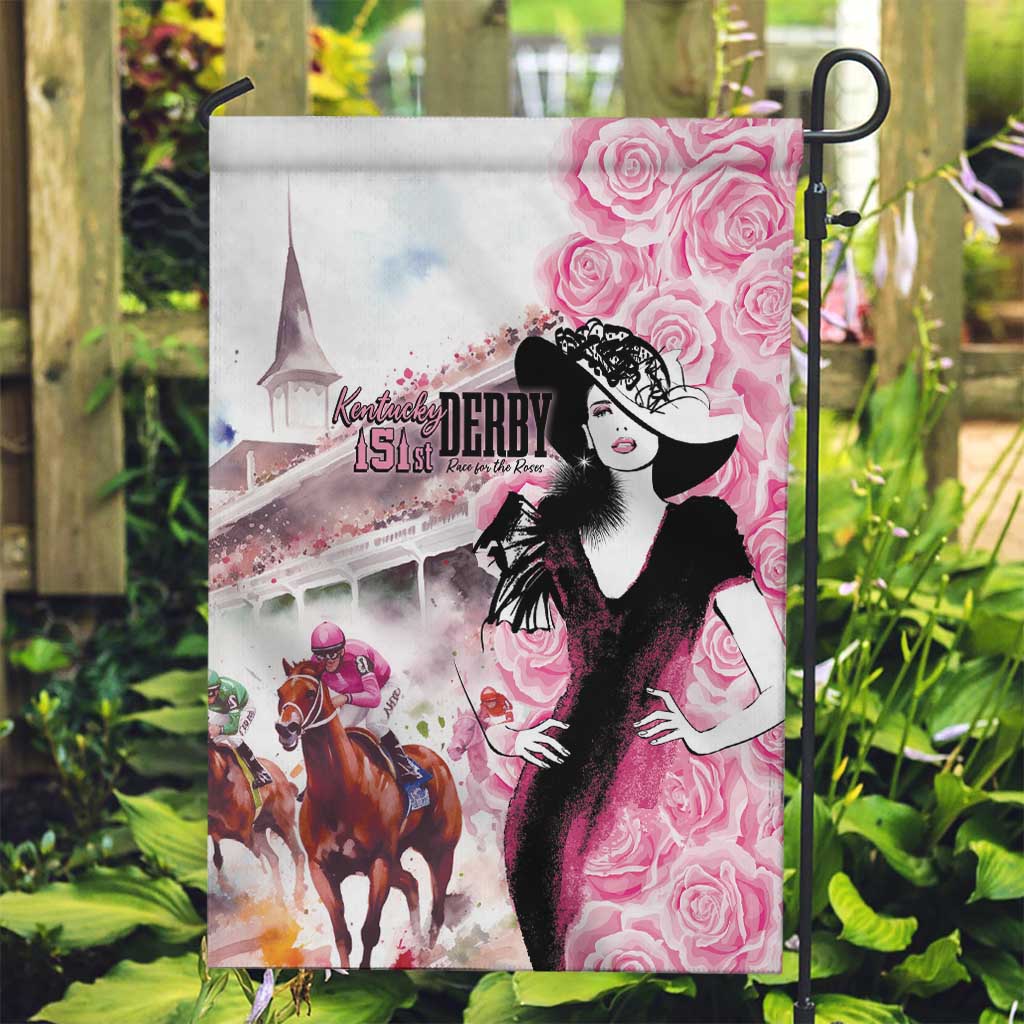 Kentucky Horse Racing Garden Flag Derby Day - Pink Out Party