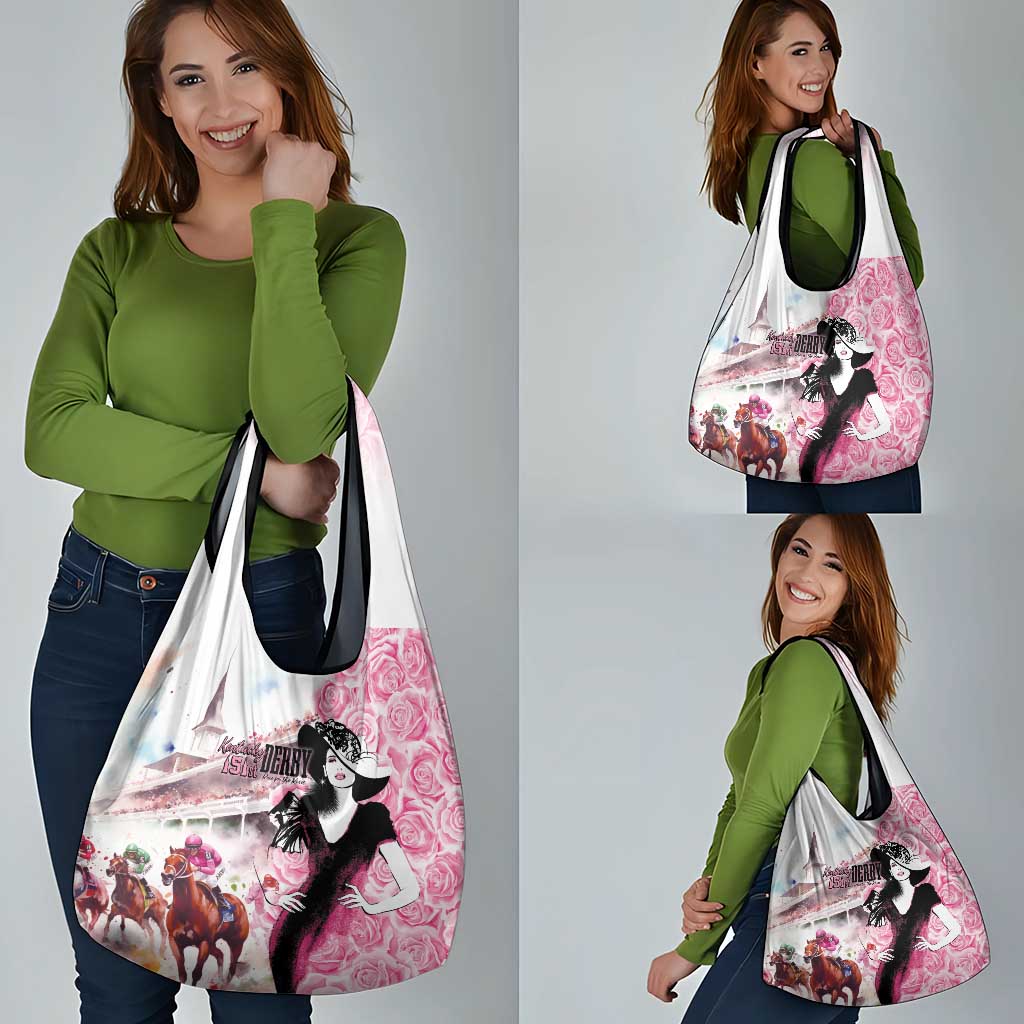 Kentucky Horse Racing Grocery Bag Derby Day - Pink Out Party