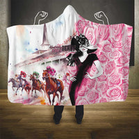 Kentucky Horse Racing Hooded Blanket Derby Day - Pink Out Party