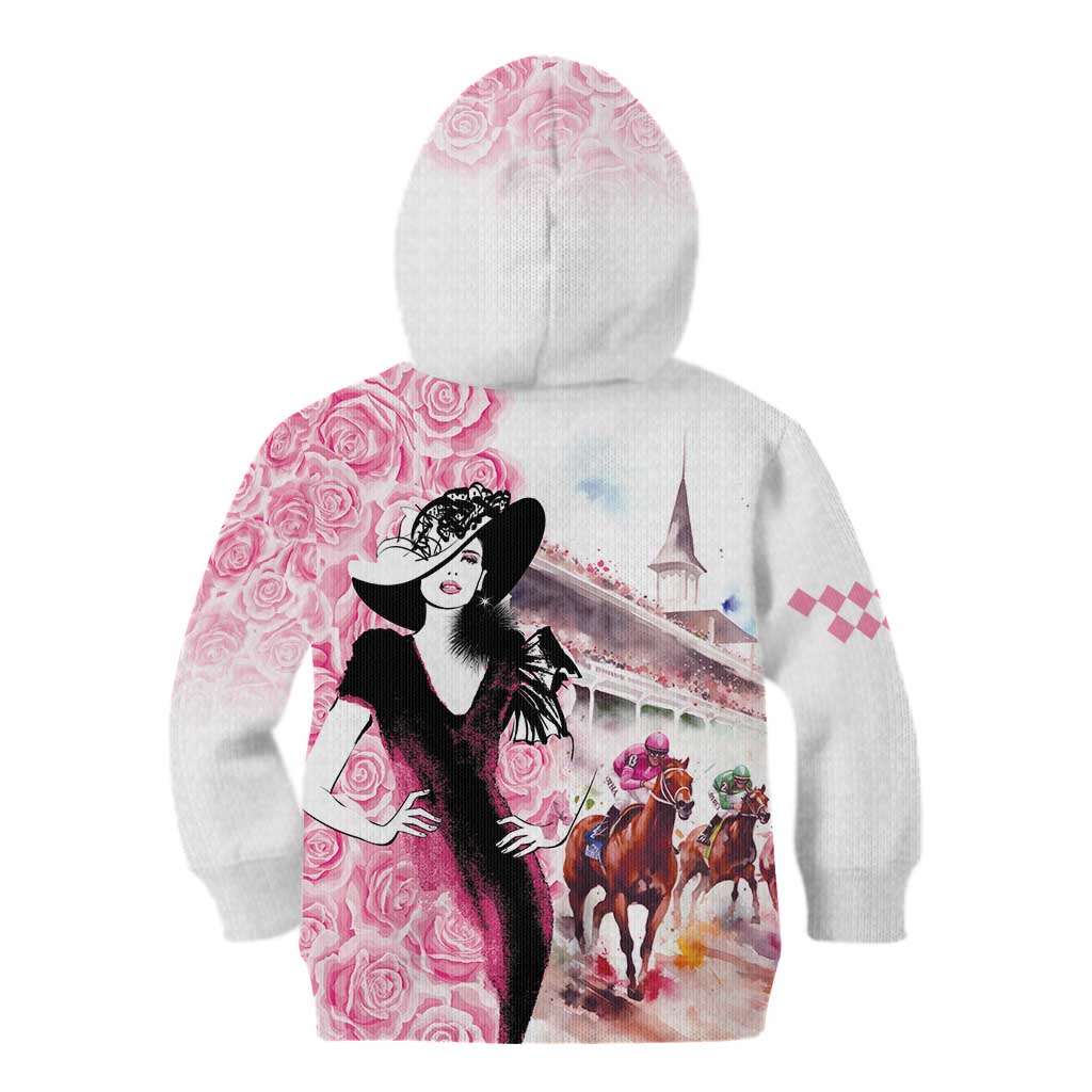 Kentucky Horse Racing Kid Hoodie Derby Day - Pink Out Party