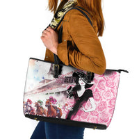 Kentucky Horse Racing Leather Tote Bag Derby Day - Pink Out Party