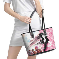 Kentucky Horse Racing Leather Tote Bag Derby Day - Pink Out Party
