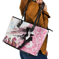 Kentucky Horse Racing Leather Tote Bag Derby Day - Pink Out Party