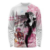Kentucky Horse Racing Long Sleeve Shirt Derby Day - Pink Out Party